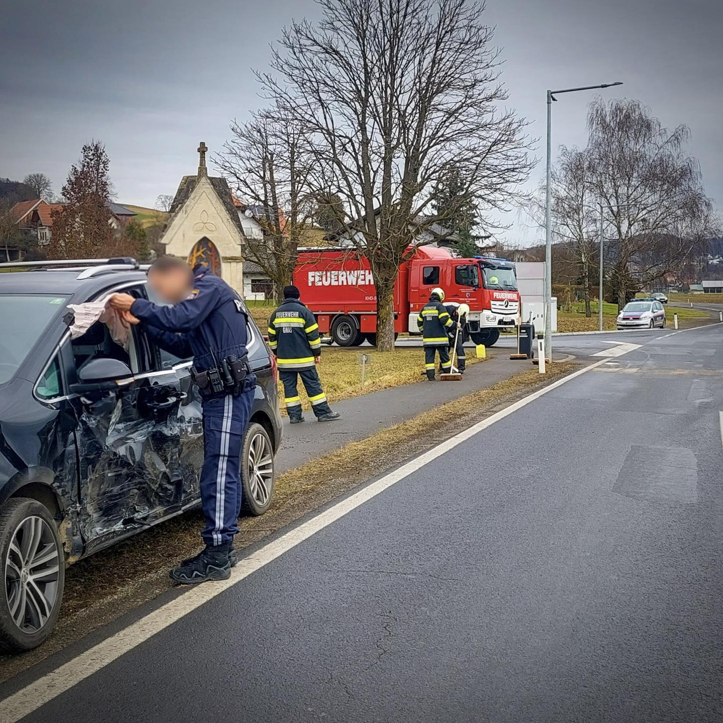 Vekehrsunfall an Raninger Kreuzung